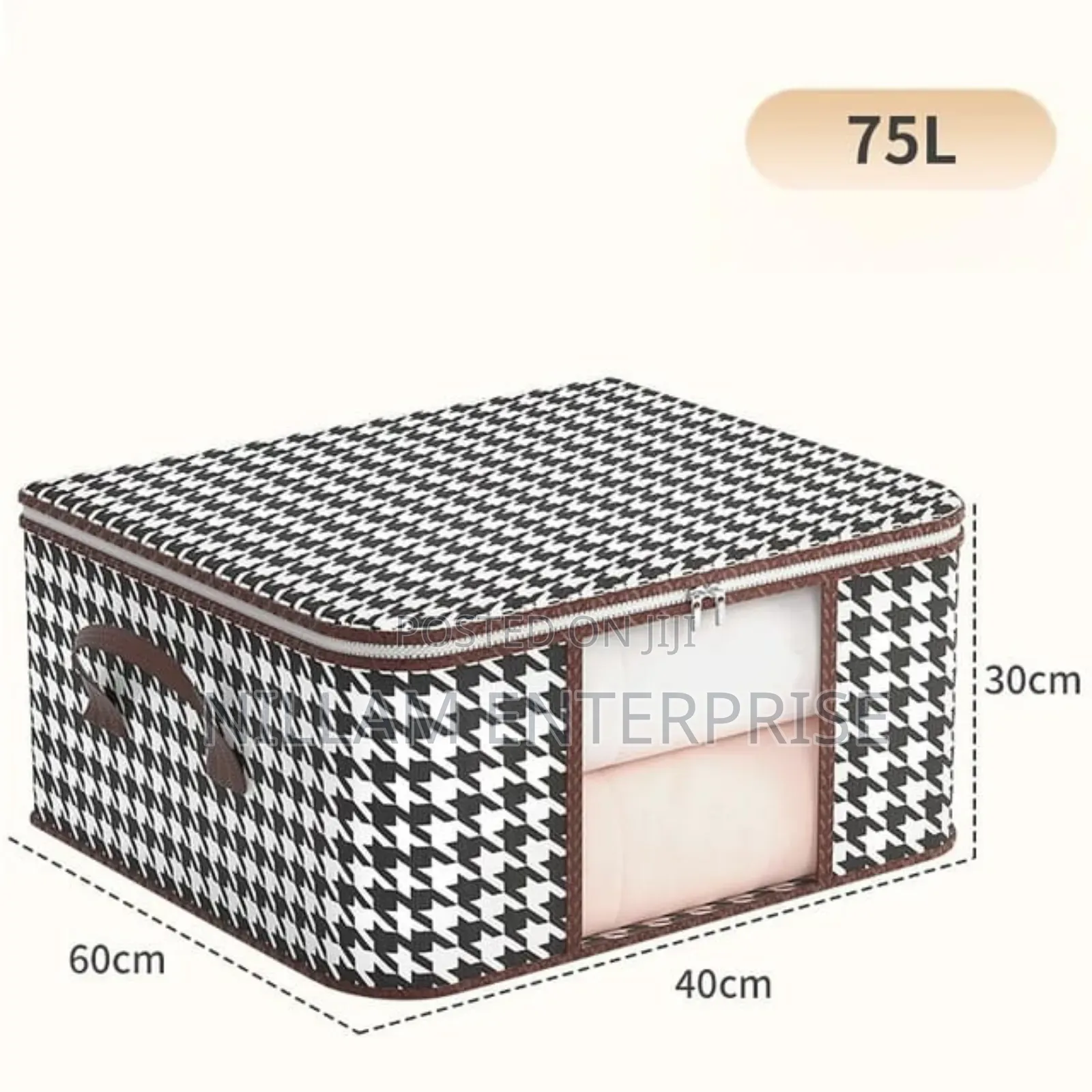 2in1 Foldable Large Cloth Organizer Storage Box