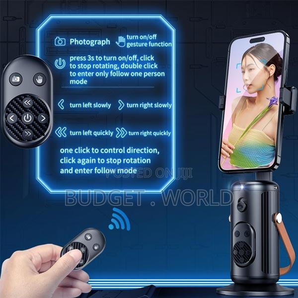Smart Autoface Tracking Phone Mount With Fill Light Remote - main view