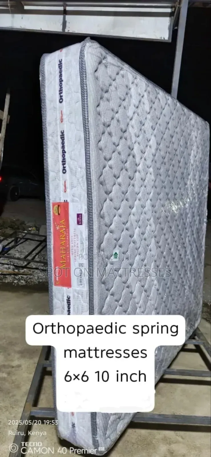 Old Trafford 6by6 - 10inch Orthopedic Spring Mattresses.