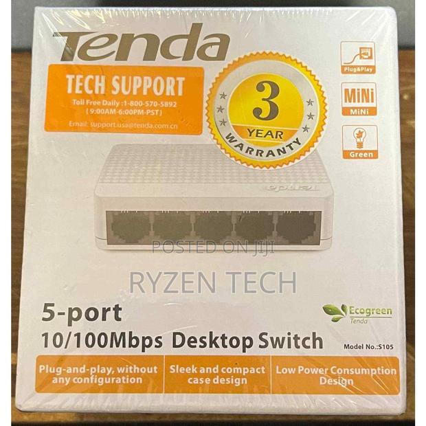 Tenda 5 Ports Switch 10/100 MBPS