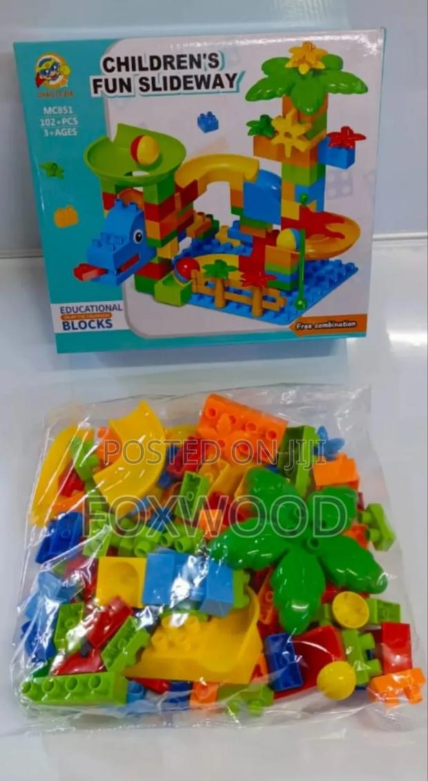 Children's Fun Slideway Educational Building Block Set - thumbnail 3