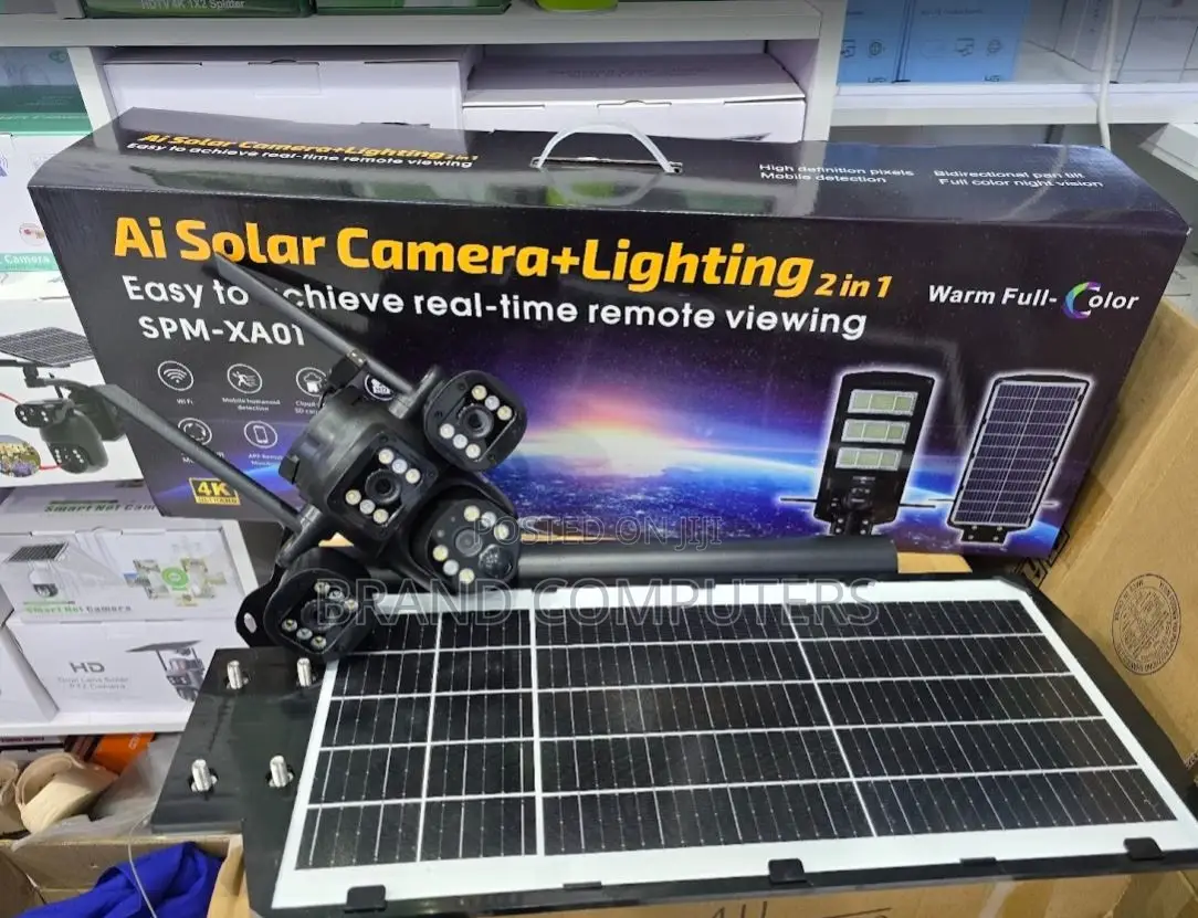 Outdoor 4g Simcard Solar Street Light Camera With 450w Light