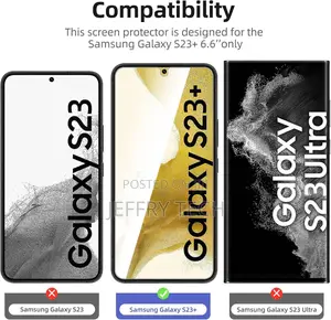 New'c Galaxy S23+ Screen Protector Tempered Glass