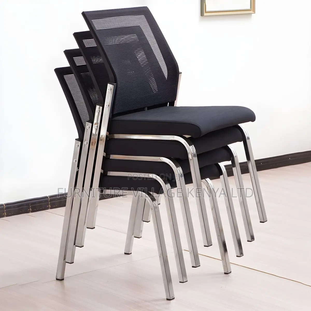Office Chair: Low-Back Breathable Airgrid Office Fixed Chair