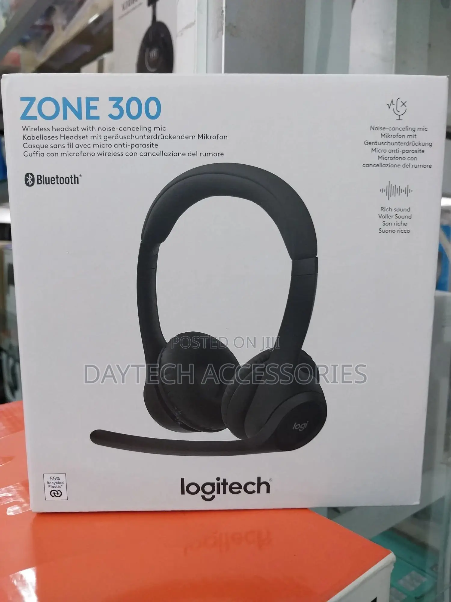 Logitech Zone 300 Wireless Bluetooth Headset With Microphone