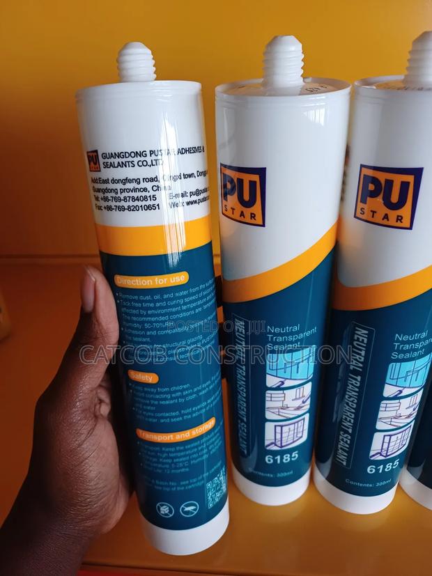 Sealant For Fixing Glass Transparent