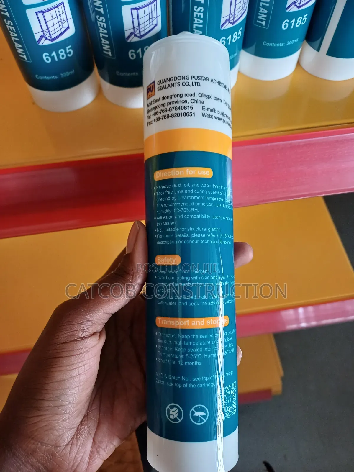 Sealant For Fixing Glass Transparent