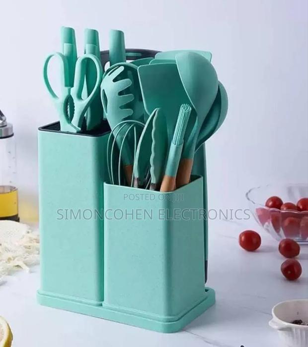 19pcs Heat Resistant Silicone Cooking Kitchen Spoon Set - thumbnail 3