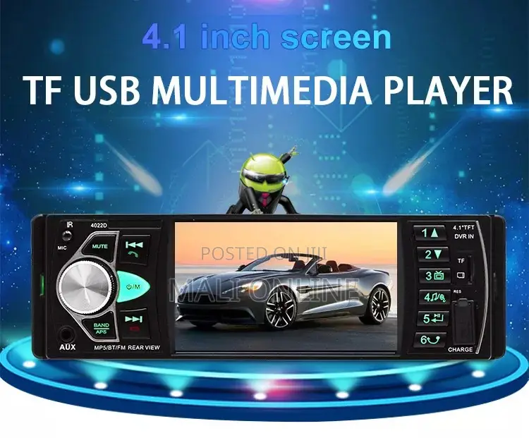 4.1" Single Din Car Mp5 Player Bluetooth Car Stereo
