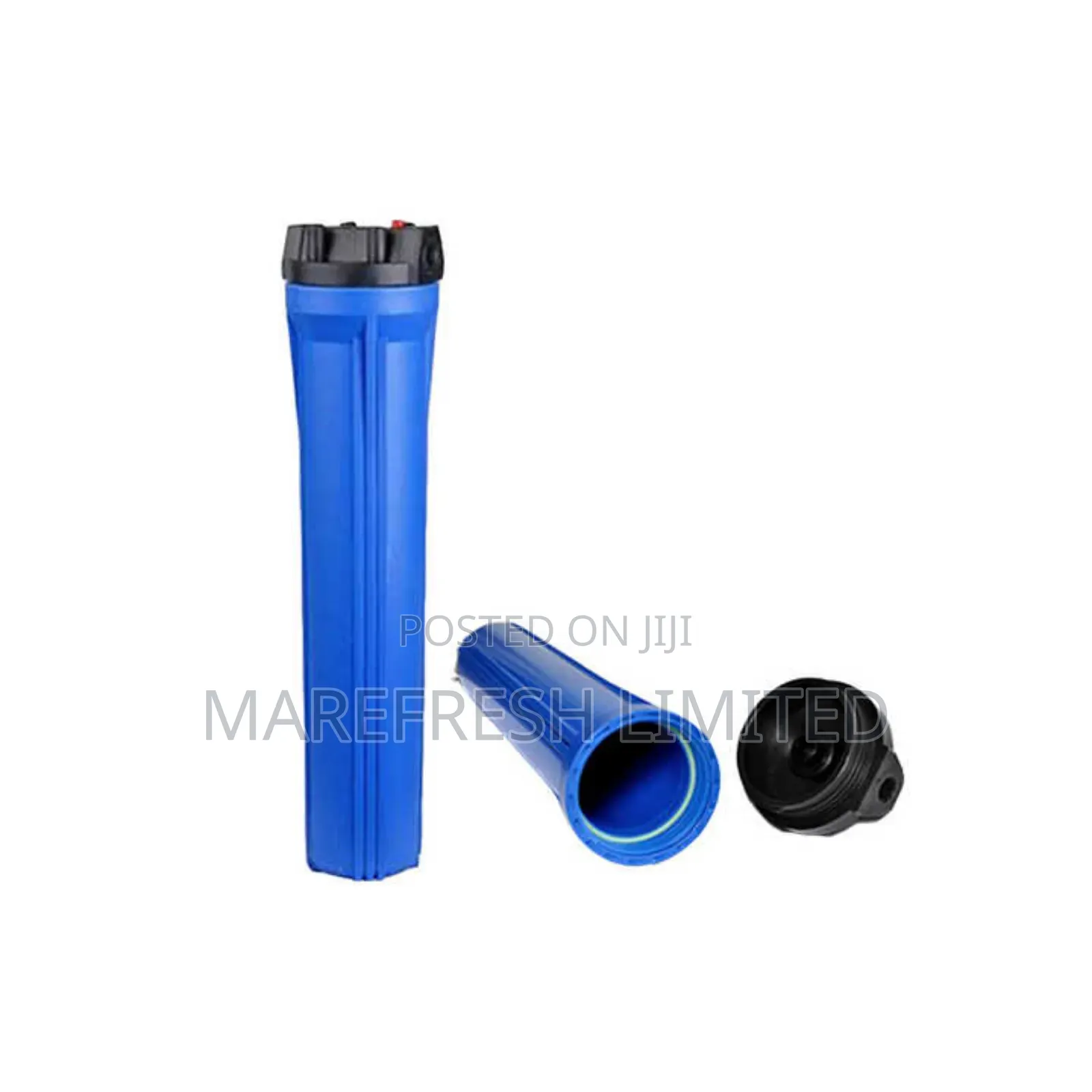 Filter Housing 1" Inlet , Outlet 20" Clear Blue