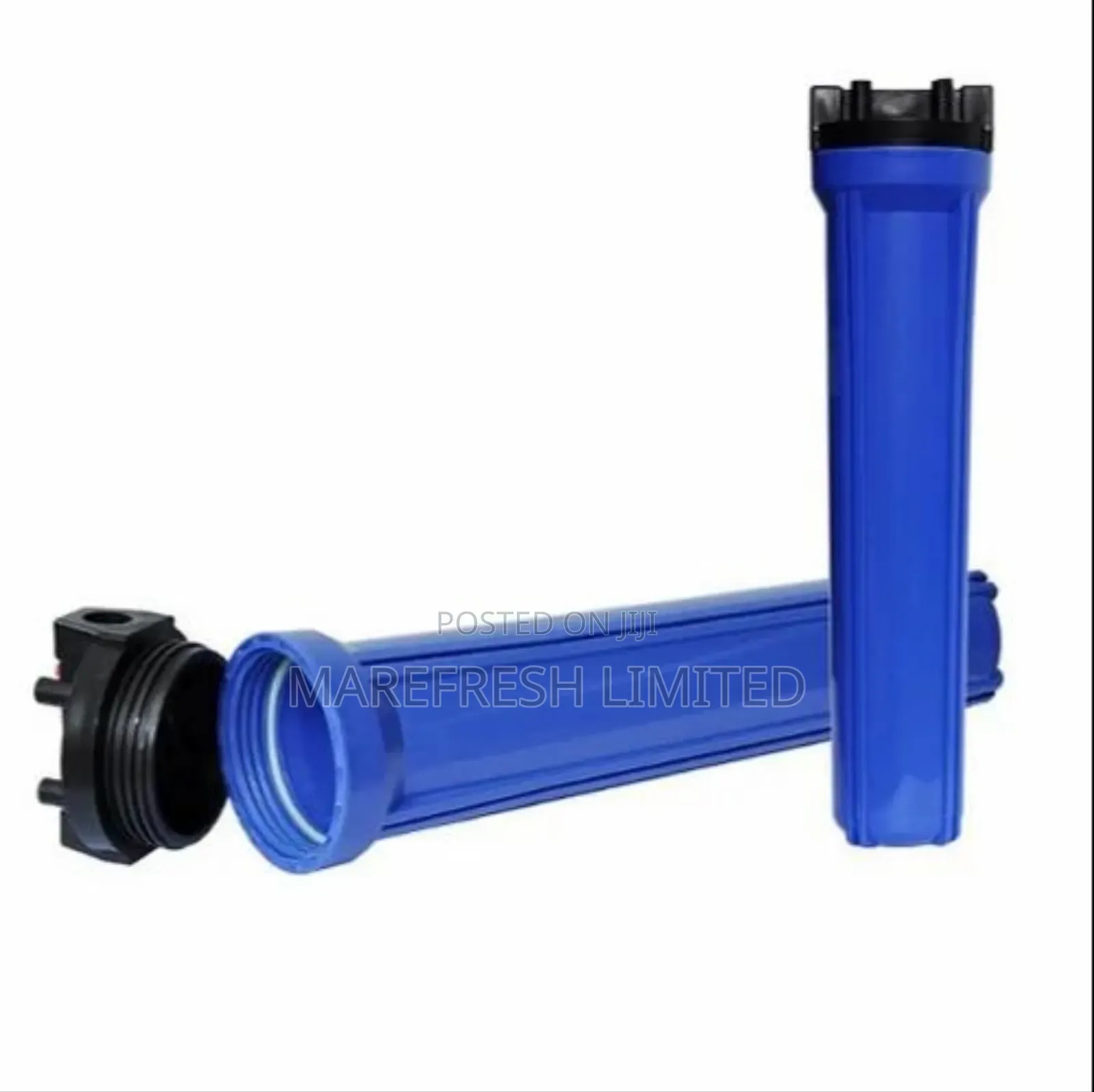Filter Housing 1" Inlet , Outlet 20" Clear Blue
