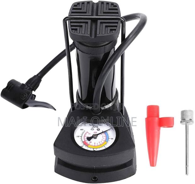Mini Foot Pump With Pressure Gauge 160 Psi Air Pump Inflator