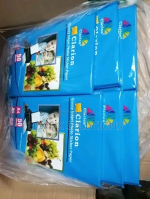 A4 Clarion Glossy Inkjet Photo Stickers Papers Available