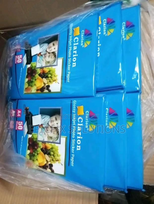 A4 Clarion Glossy Inkjet Photo Stickers Papers Available