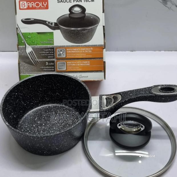 Heavy Duty *Baroly German Brand Heavy Granite Sauce Pans Lid