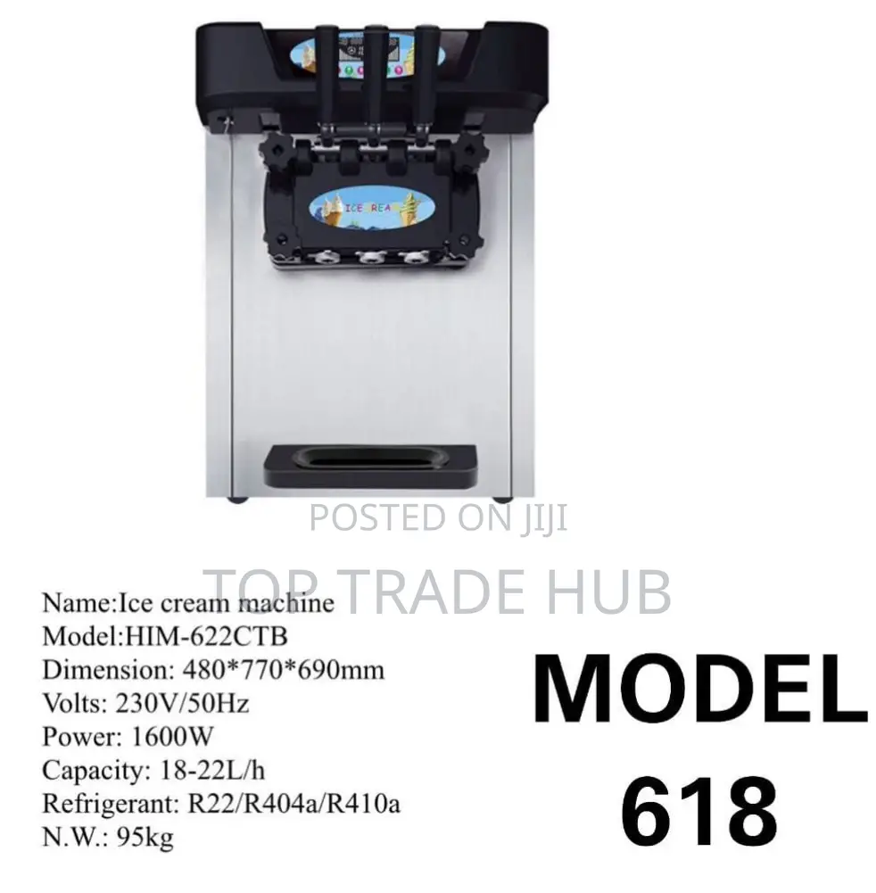 Premier Commercial Ice Cream Machine 18-22l Per Hour