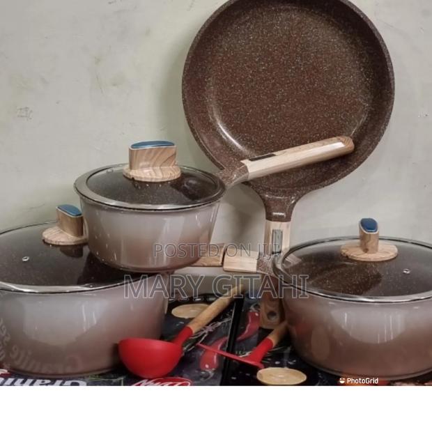 BMN 9pc Granite Cookware Set - main view