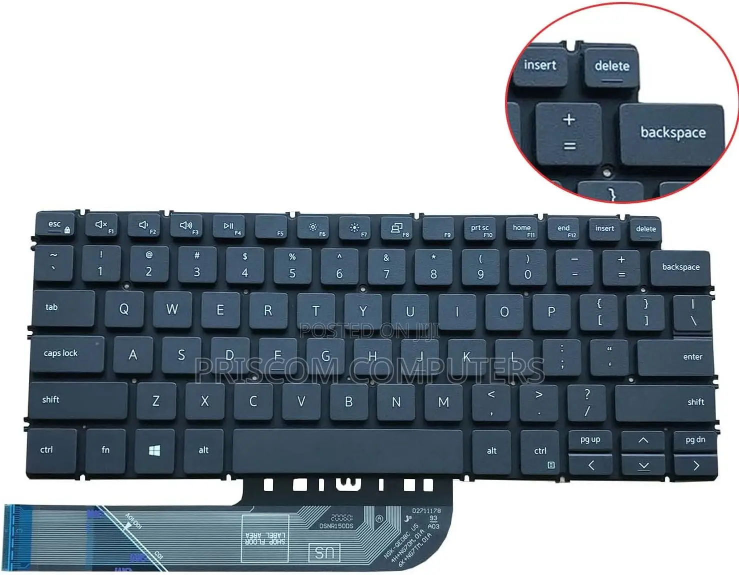 Dell Inspiron 13 5390 5391 7391 14-7490 7491 Laptop Keyboard