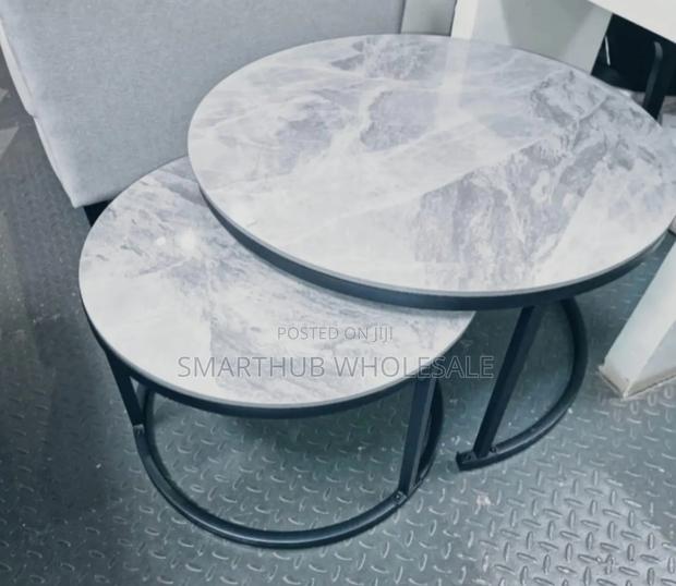 *Luxury Pure Marble Top Nesting Coffee Tables* - main view