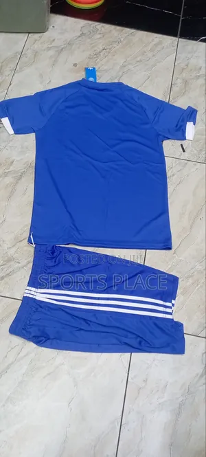 New Adidas Jersey Plain Football Uniform With Socks