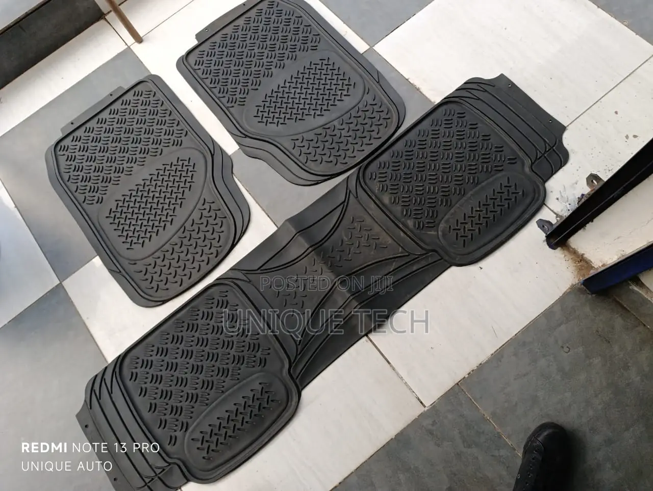 Rubber All Weather 3pc Conjoined Floor Mat