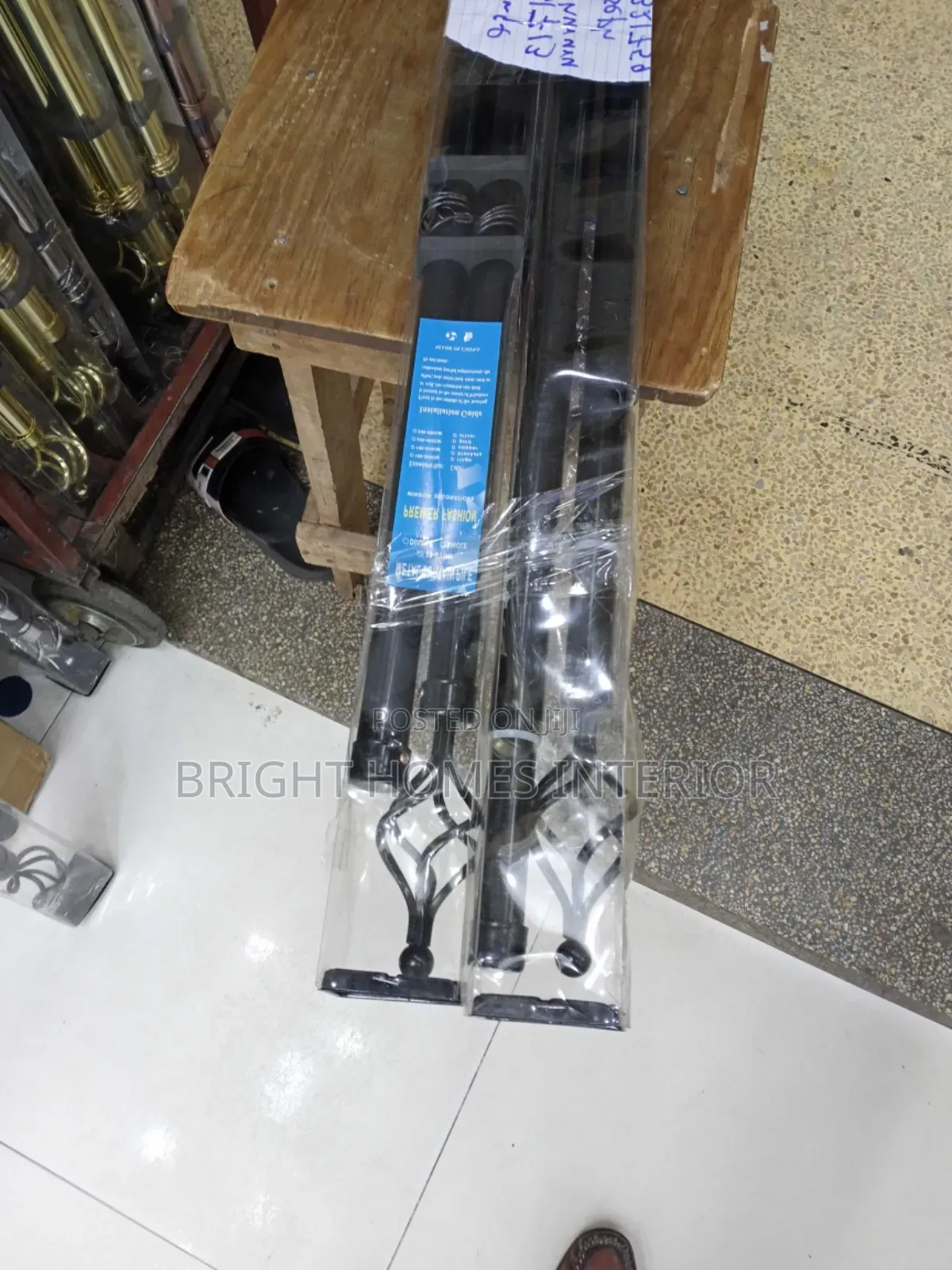 Metallic Adjustable 2m Curtain Rods