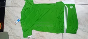 New Green Football Uniform Soccer Jerseys Complete Set