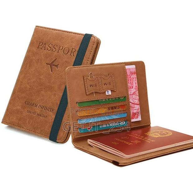 Leather Passport Holder Wallet - thumbnail 4