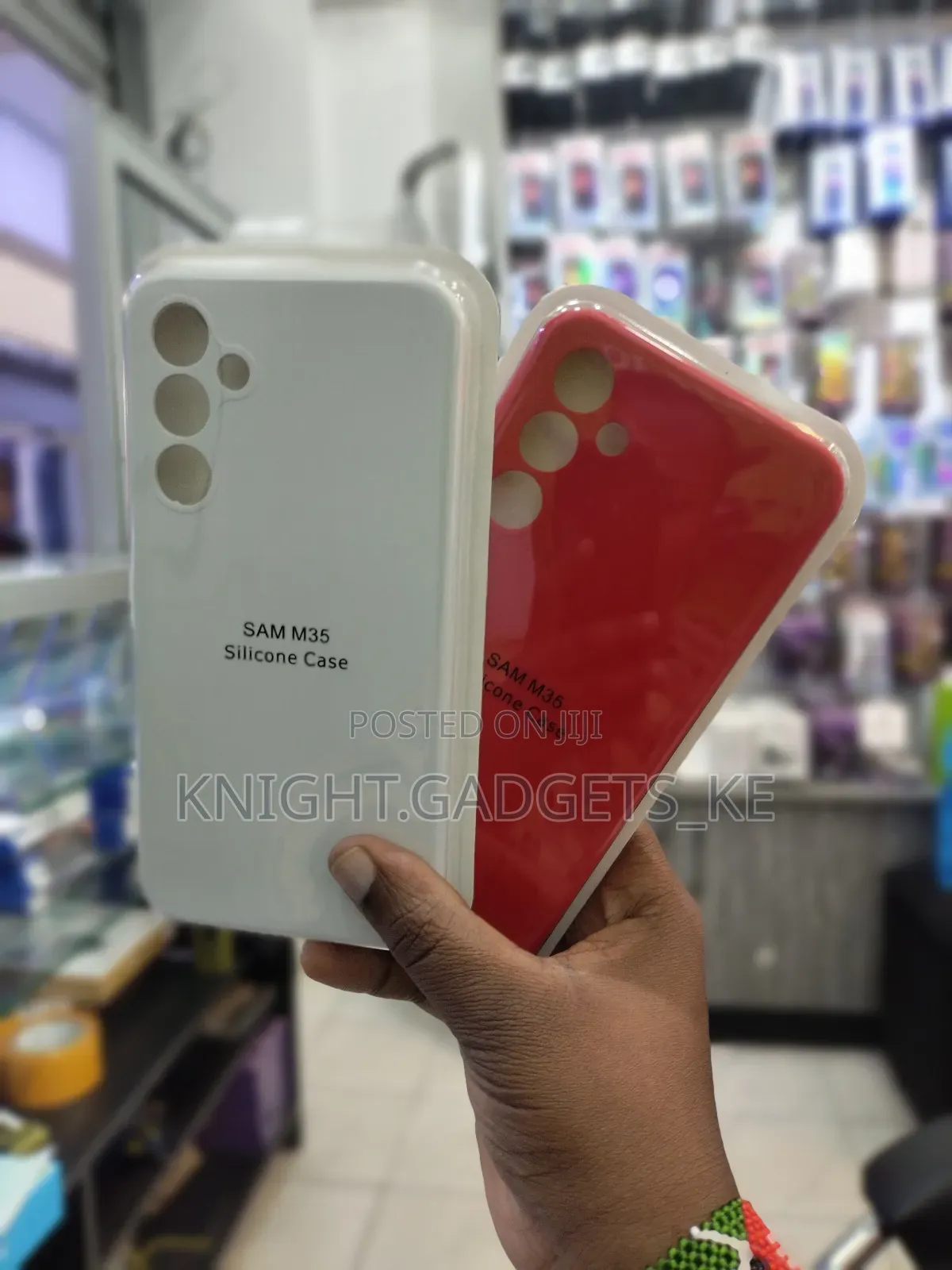 Samsung M35 White Case.