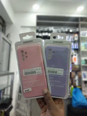 A52 White Silicone Phone Case.