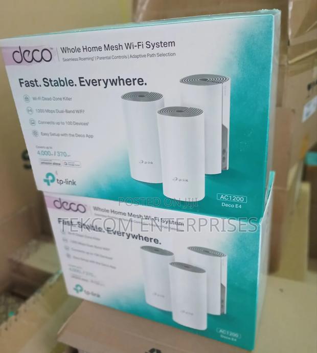 ^*_deco E4_ac1200 Whole Home Mesh Wifi System Deco E4 - main view