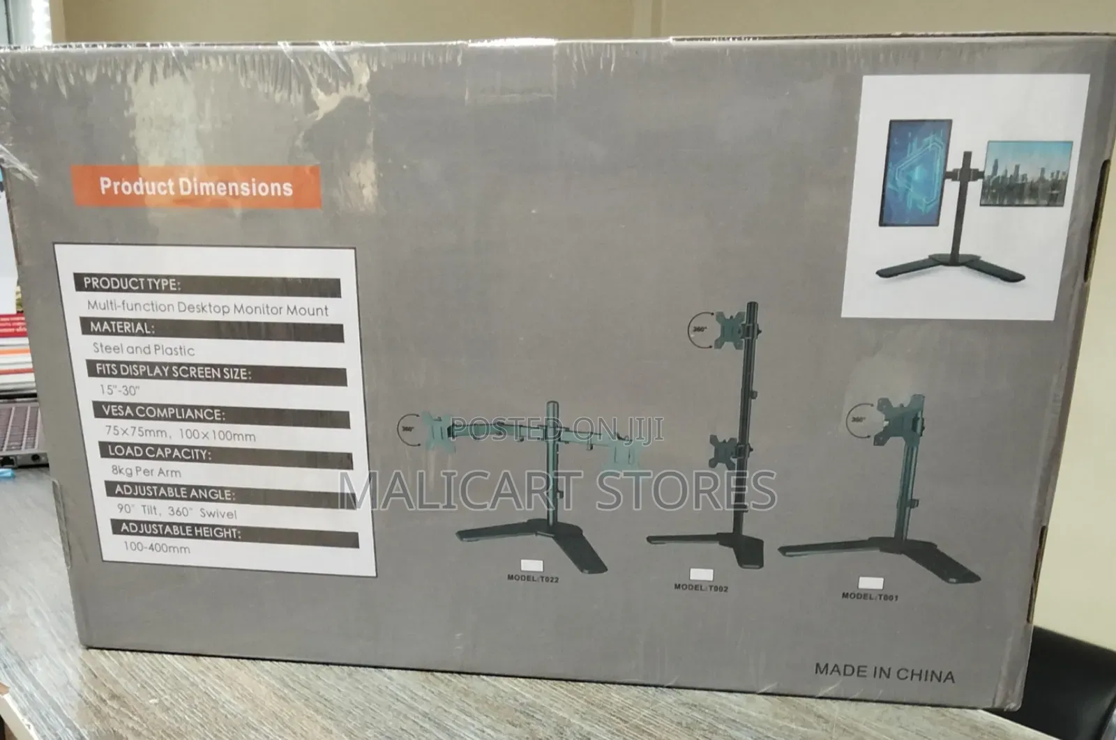 Monitor Dual Arm Stand