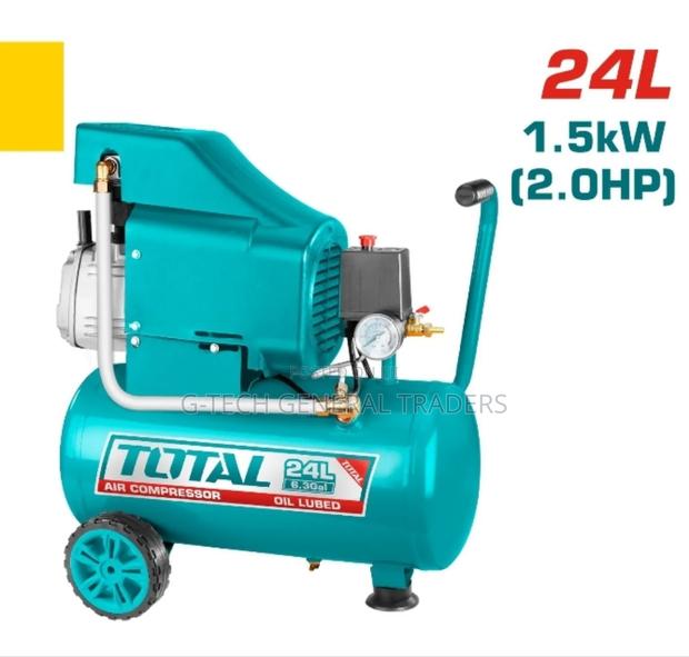 Total 24l 1.5kw 2.0hp Commercial Air Compressor