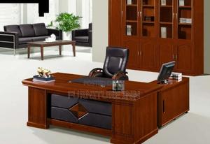 Office Table:Sleeky 1.6 Mahogany Office Table - thumbnail 2