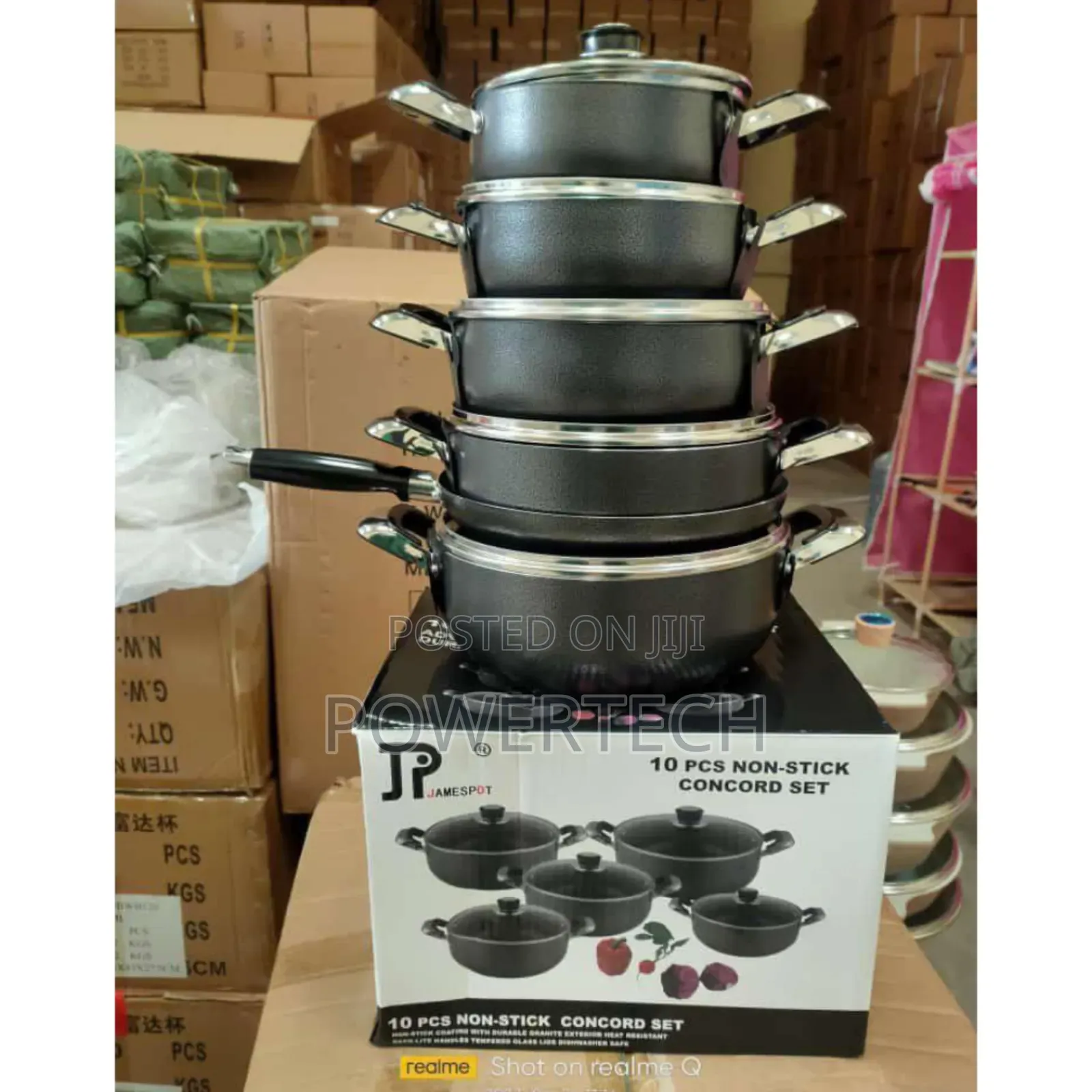 James Pot Black Cookware Set