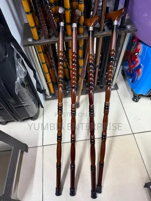 Dark Brown Wooden Walking Sticks Stylish And Strong