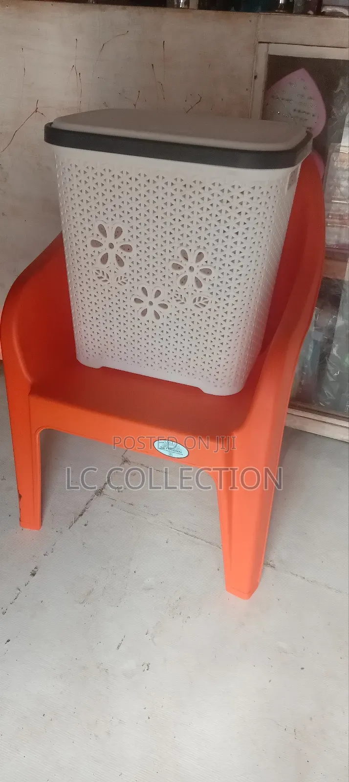 Skyplast Plastic Chair and and Laundry Bucket