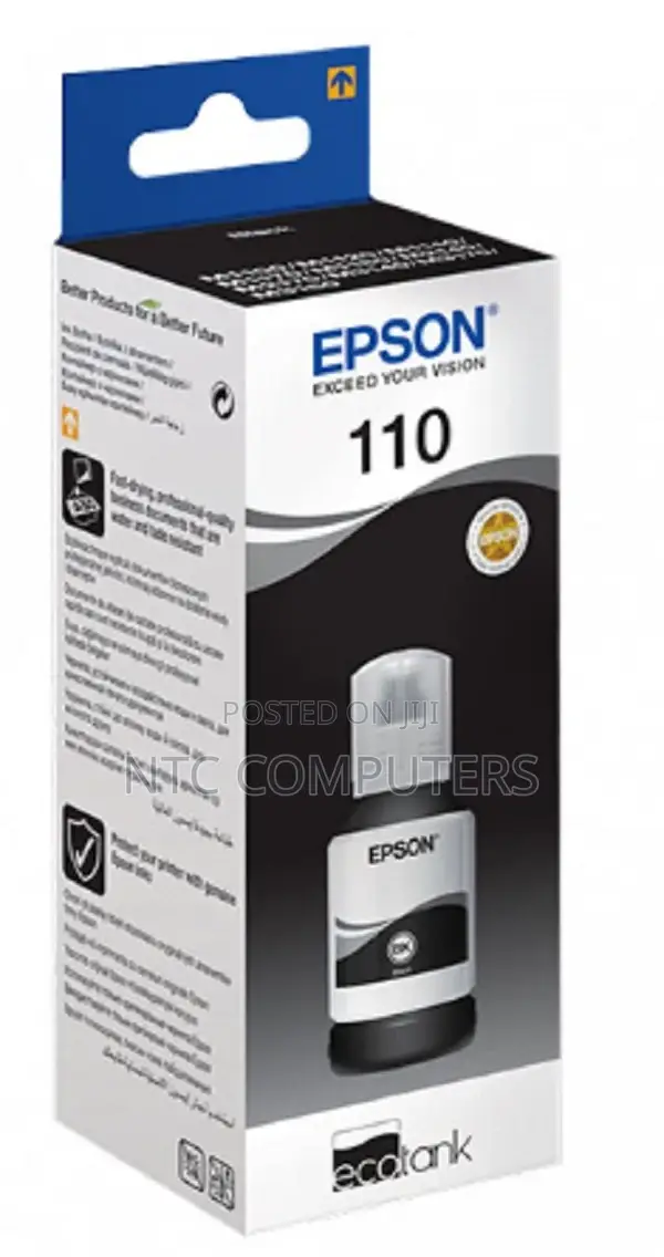 Epson 110s 40ml Ecotank Pigment Black Ink Bottle