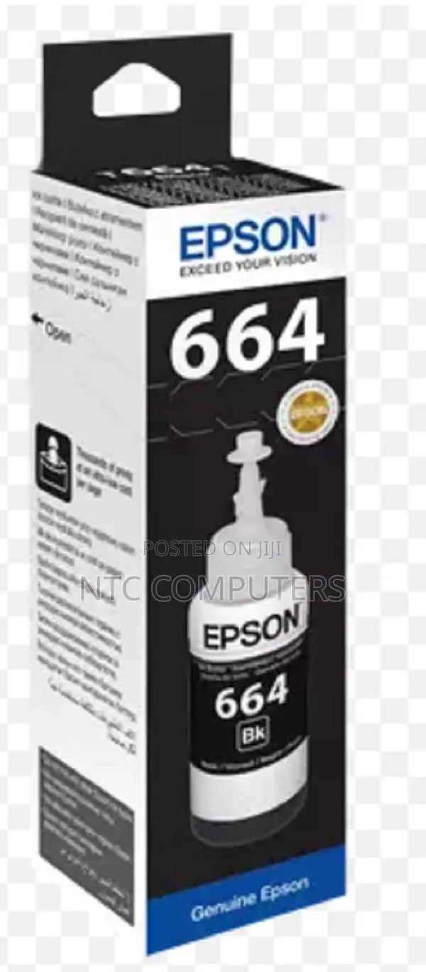 Epson T6641 Ecotank Black Ink Bottle 70.0 Ml