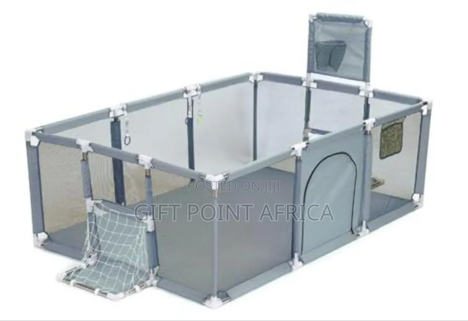 Grey Kids Spacious Playpen Fence For Indoors And Outdoors