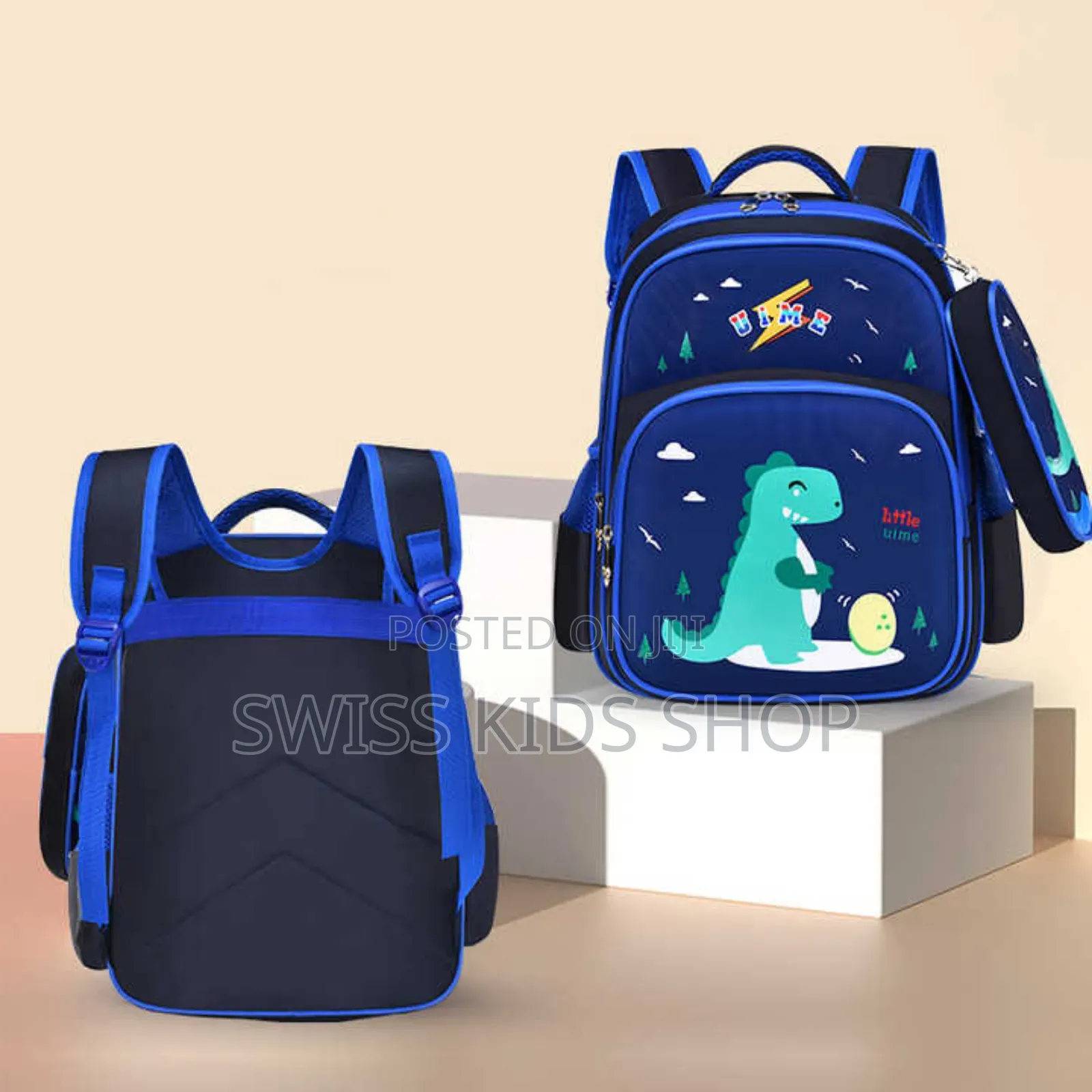 Dinosaur Themed School Bag for Grade 1,2, and 2 Kids