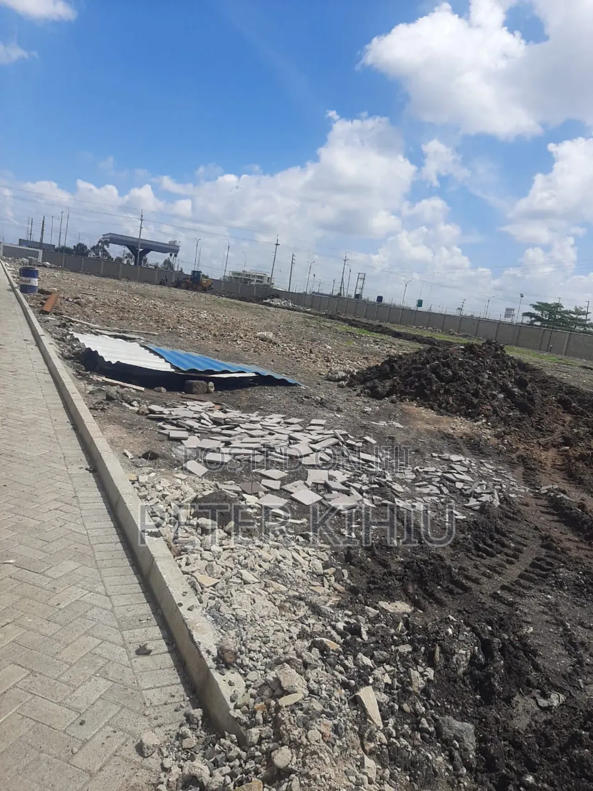 Mombasa Road 2ac Backfilled Plot Touching the Road to Lease
