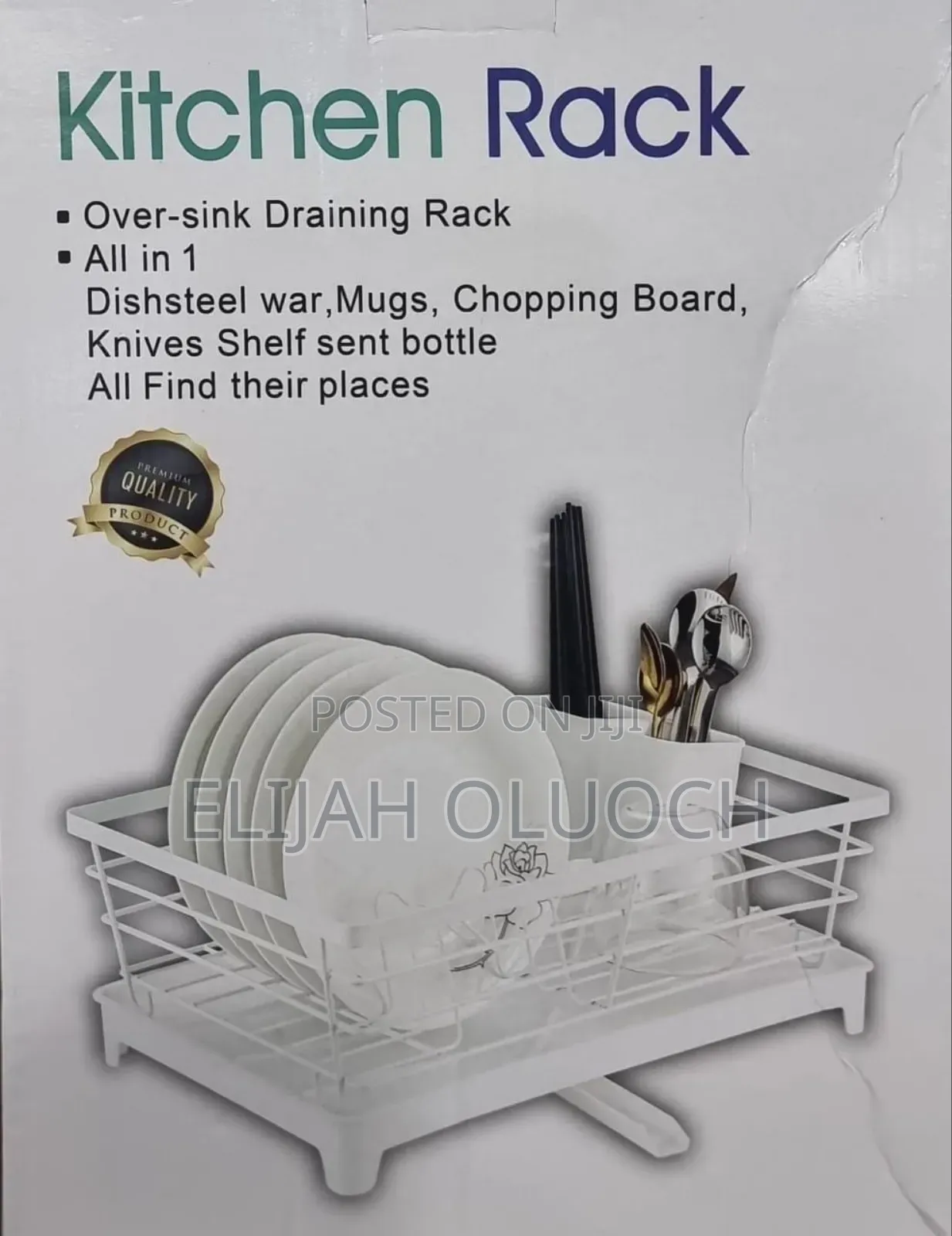 All in 1 Over Sink Kitchen Rack Dish Drainer