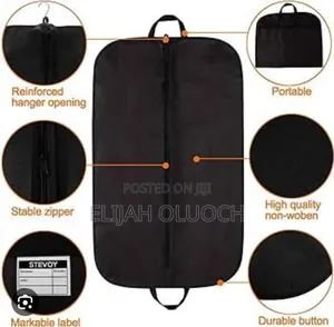 *Waterproof Dustproof Strong Fabric Suit Bag With Zip
