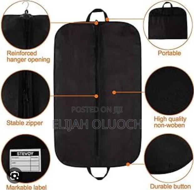 *Waterproof Dustproof Strong Fabric Suit Bag With Zip - thumbnail 3