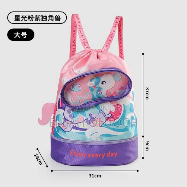 Cute Cartoon Drawstring Waterproof Swimming Bag/Gymbag - thumbnail 2