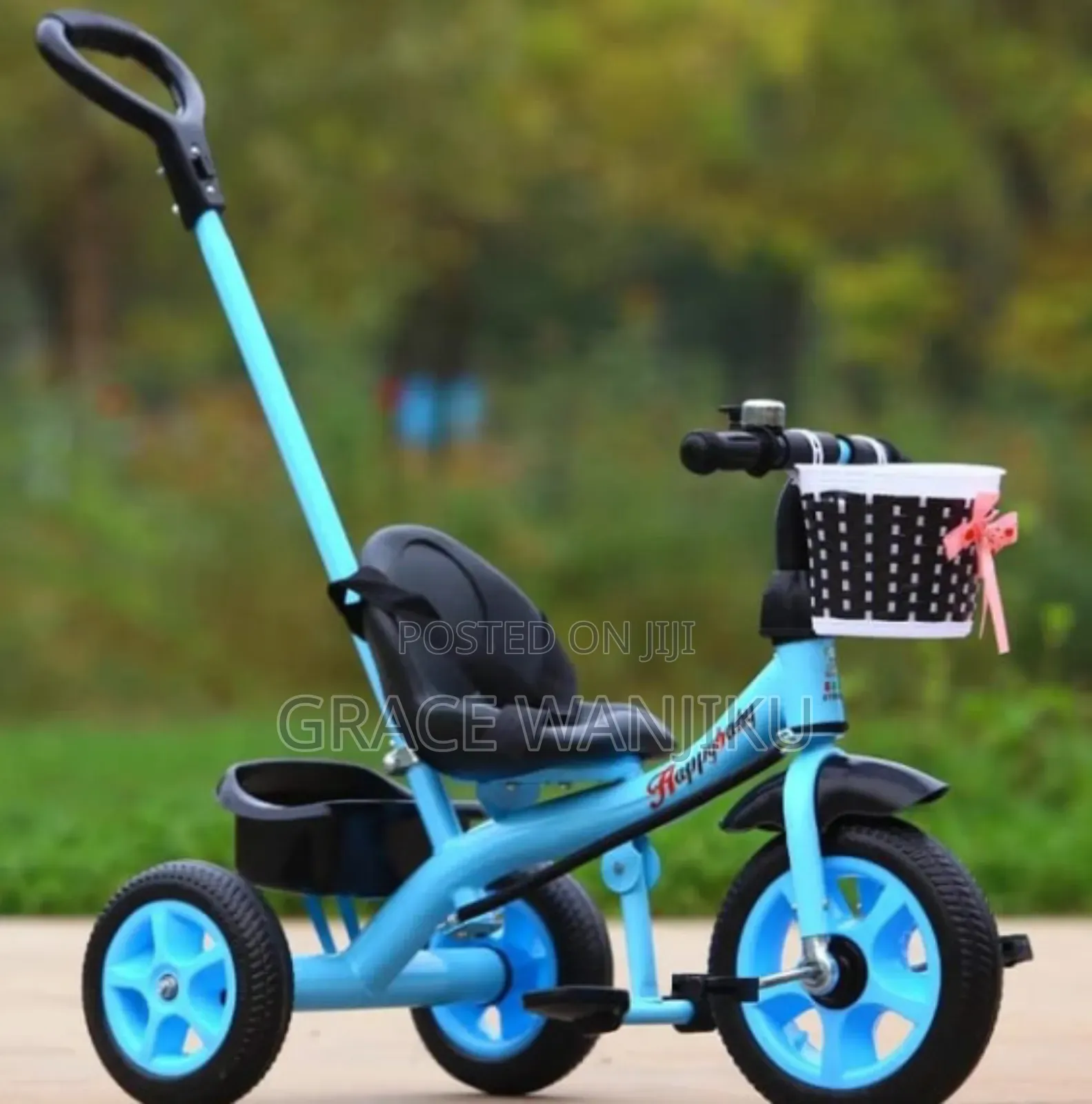Tricycle With Push Handle