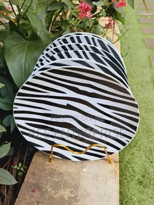 Beautiful Zebra Ceramic Plates,Per Set of 6 PCS