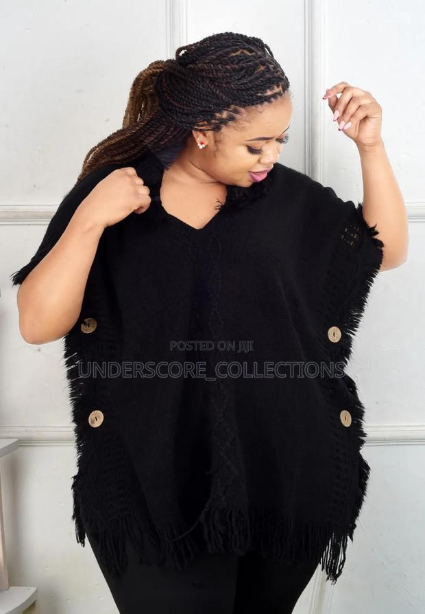 Classy Plus Size Fitting Ponchos - thumbnail 3