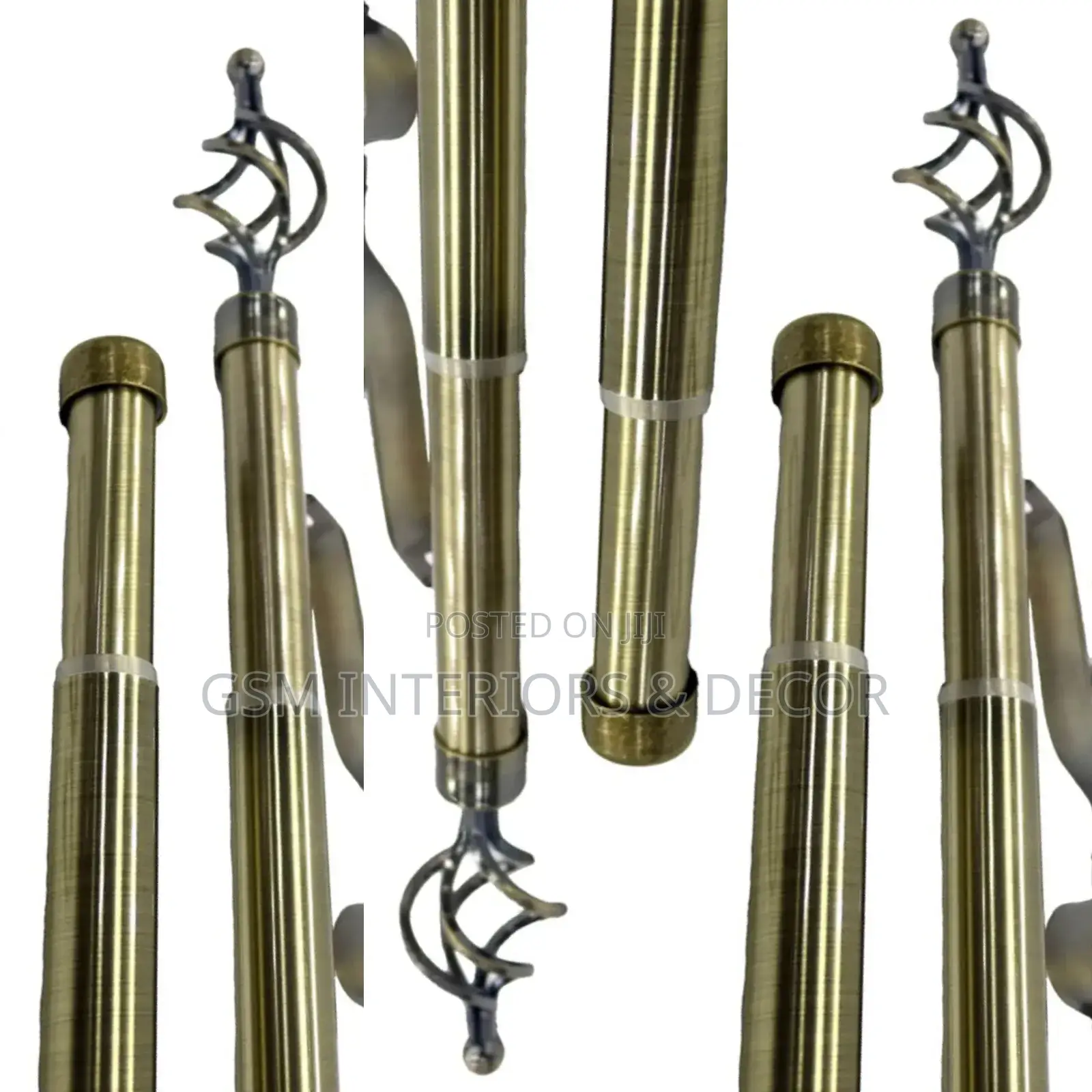 Xtendable Curtain Rods and Curtain Rails 1m